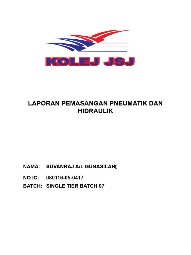 Laporan Pemasangan Pneumatik Dan Hidraulik Pdf