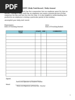 Daily Activity Report Template | PDF