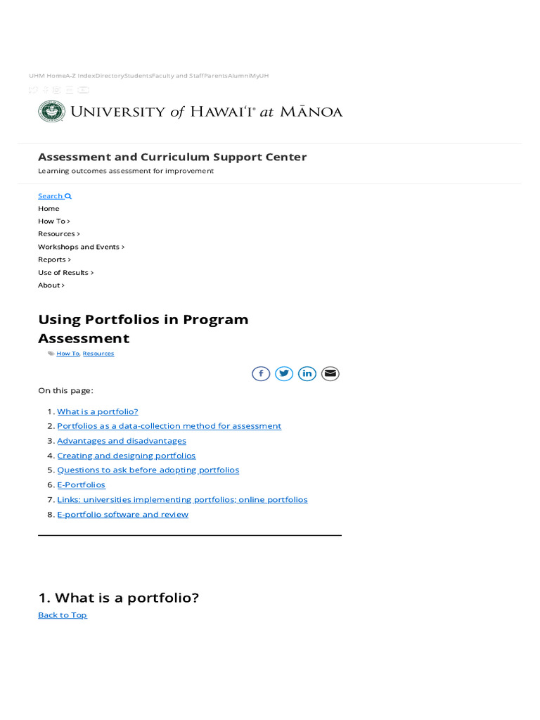 Portfolio Assessment Strategies Guide | PDF | Rubric (Academic) | Learning