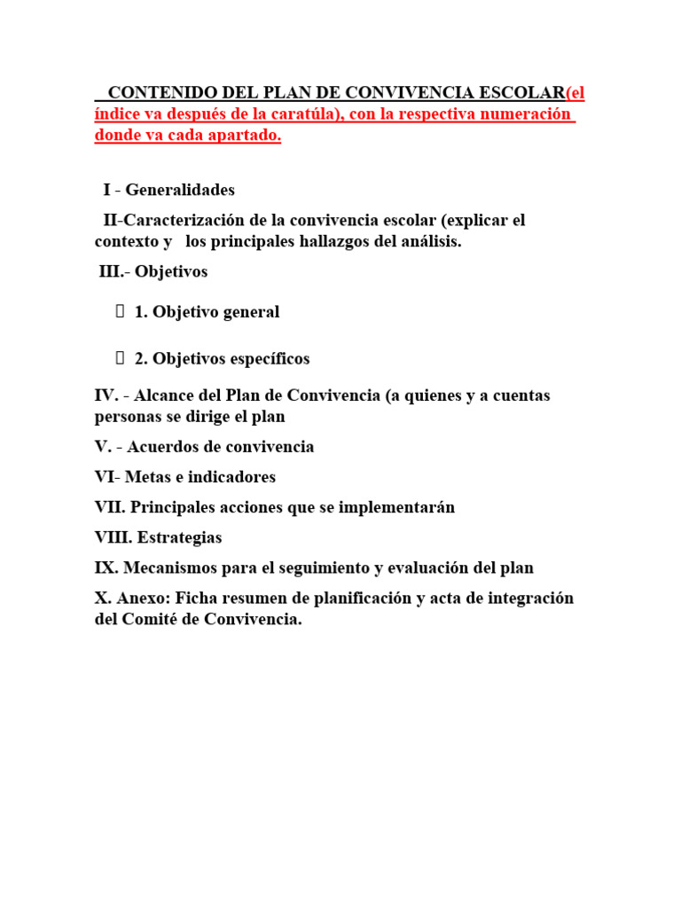 Plan de Convivencia Escolar 2024 | PDF | Escuelas | Enseñando