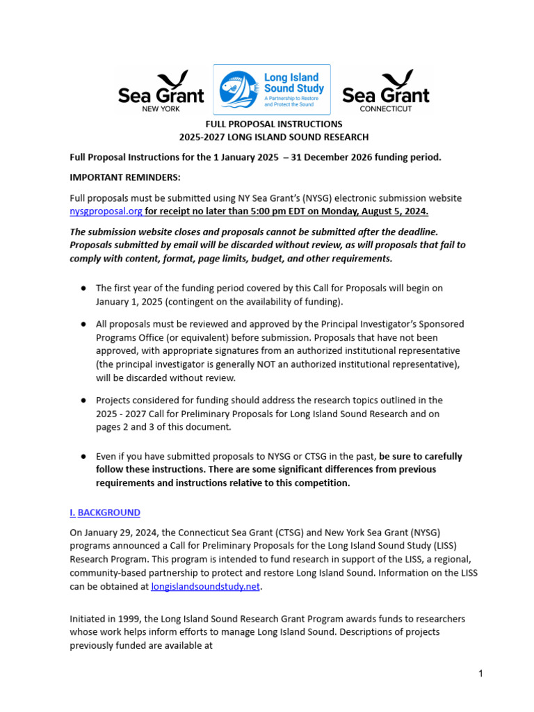 LISS Full Instructions 2025 - 2027 Final | PDF | Climate Resilience ...