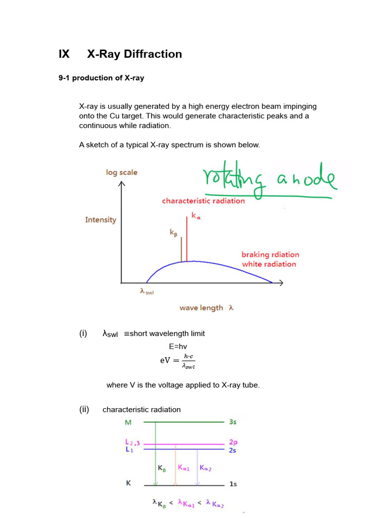 IX X-Ray Diffraction | PDF | X Ray Crystallography | Condensed Matter ...