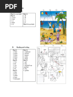 Starters Authentic 1 - Test 3 KEY | PDF