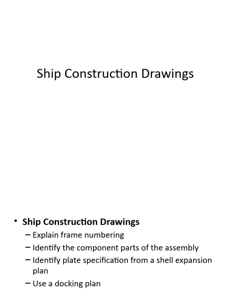 Ship Construction Drawing Overview | PDF | Ships | Watercraft