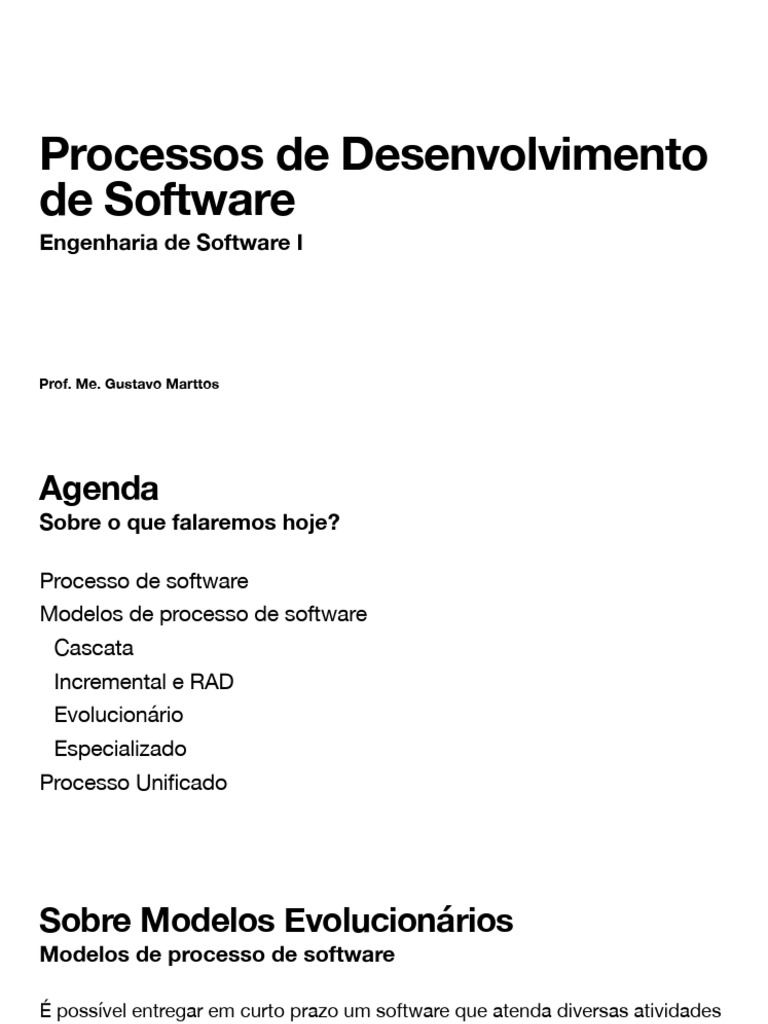 Modelos de Processos de Desenvolvimento de Software | PDF | Diagrama de ...
