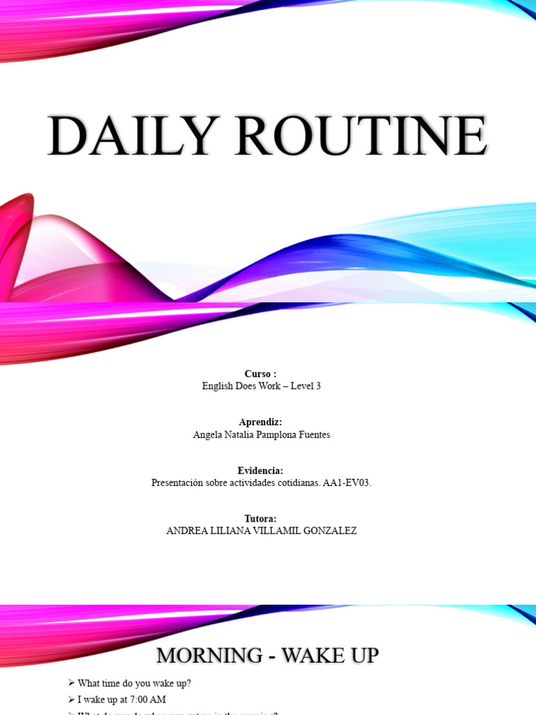 Daily Routine | PDF
