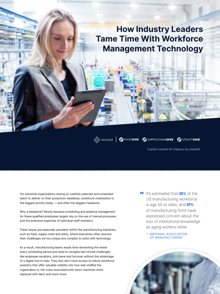 Workforce Management Tech for Manufacturing | PDF | Automation | Employment