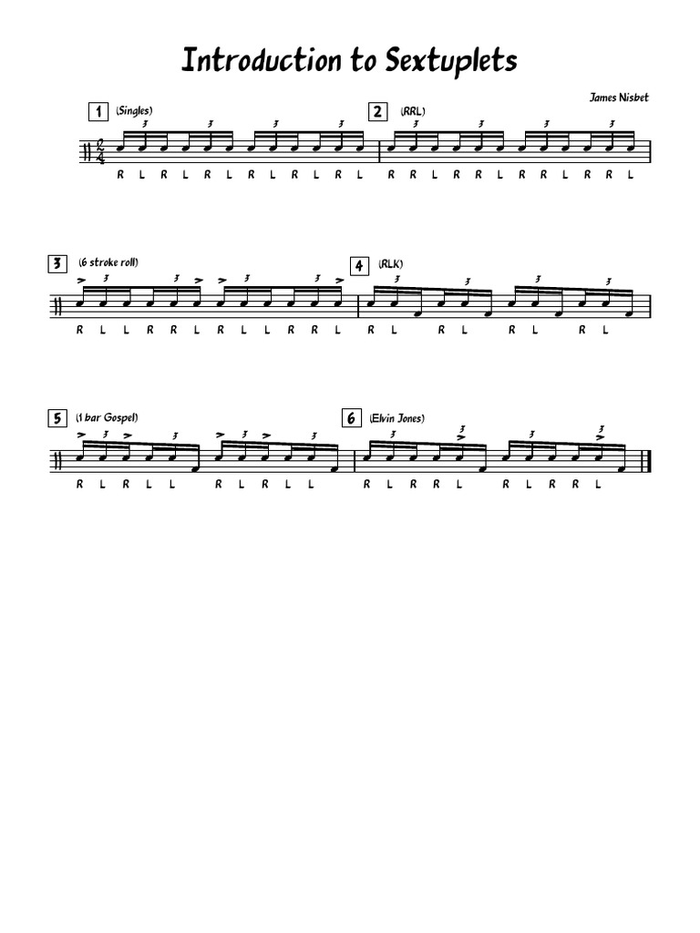 Understanding Sextuplets in Music | PDF