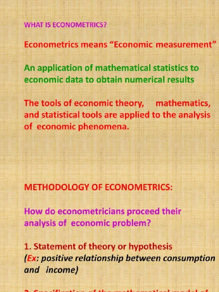 Introduction To Econometrics Pdf
