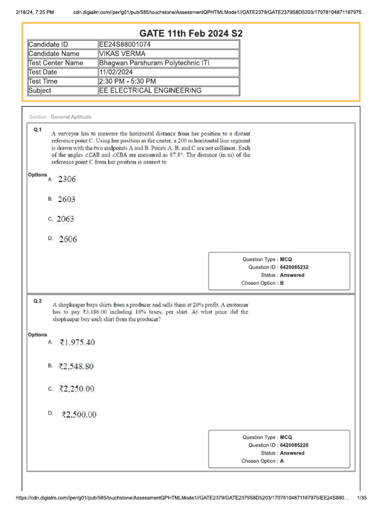 Ee Gate Response | PDF