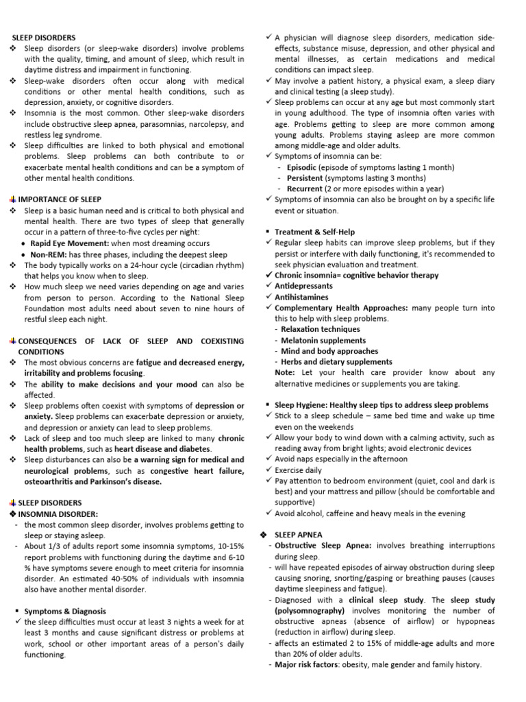Understanding Sleep Disorders and Their Impact | PDF | Sleep Disorder ...