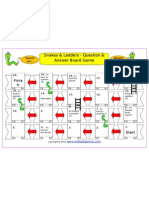 Snakes & Ladders Board Template 2