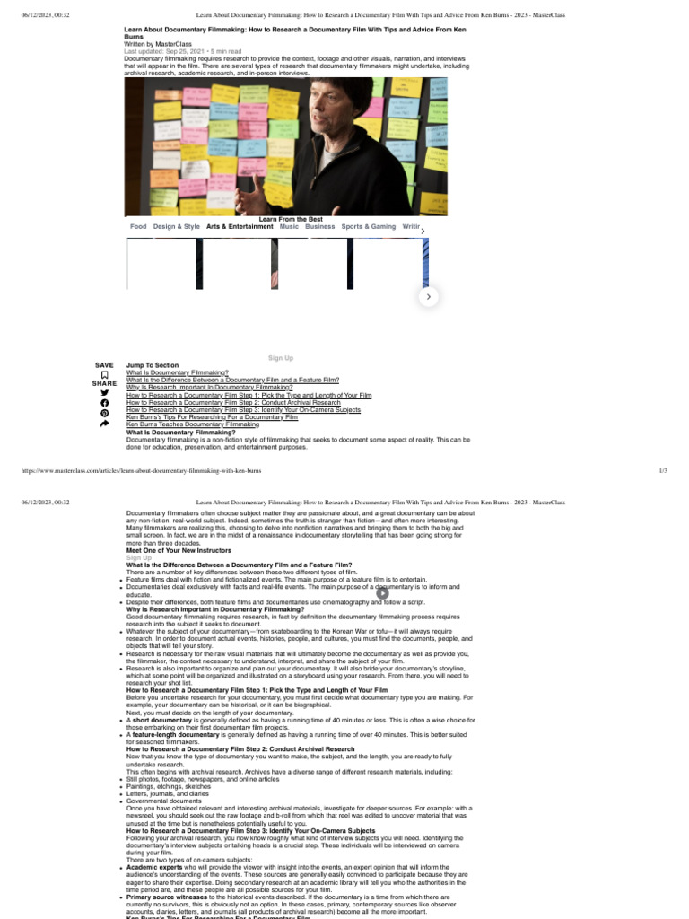 Learn About Documentary Filmmaking How To Research A Documentary Film