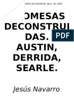 Navarro Reyes, Jesus - Promesas Deconstruidas Derrida, Searl, Austin