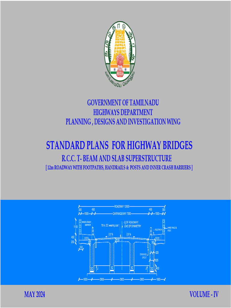 Tamil Nadu Highway Bridge Plans | PDF