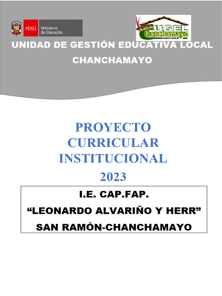 Proyecto Curricular Institucional 2022 | PDF | Números | Plan de estudios
