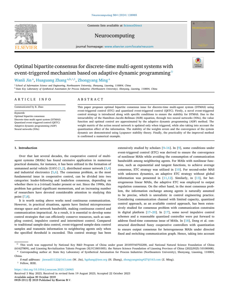 Adaptive Dynamic Programming | PDF | Mathematical Optimization ...