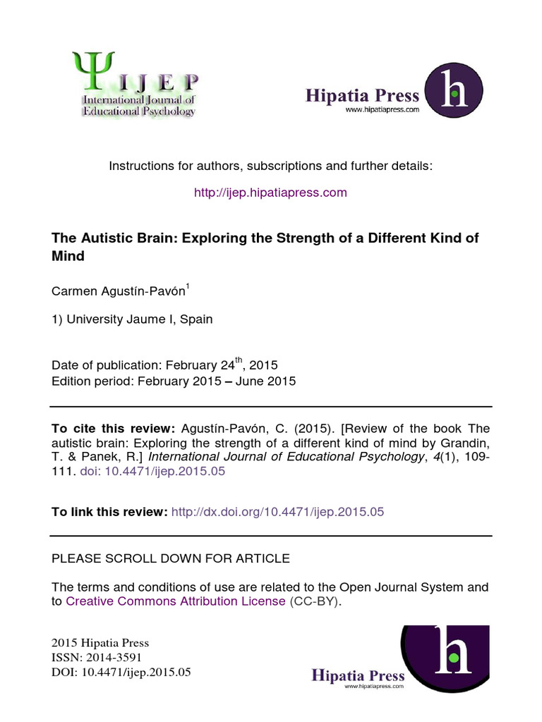 The - Autistic - Brain - Exploring - The - Strengt - 4 PG | PDF ...