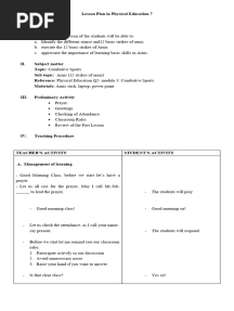 Detailed Lesson Plan in Arnis 7.