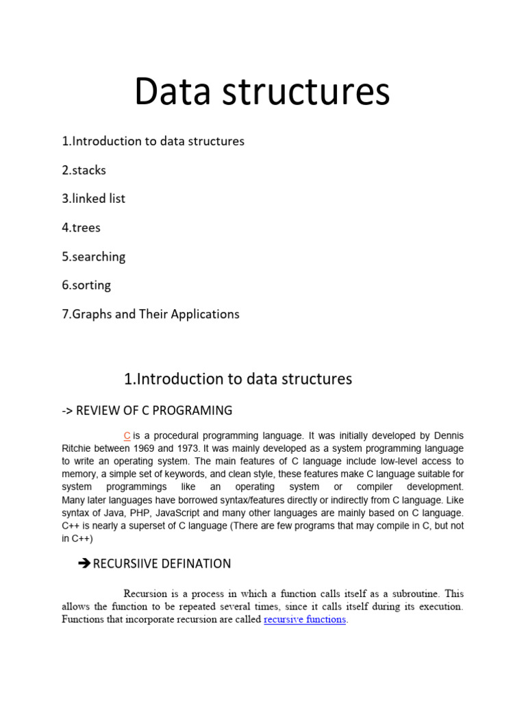 1.introduction To Data Structures | PDF | Queue (Abstract Data Type ...