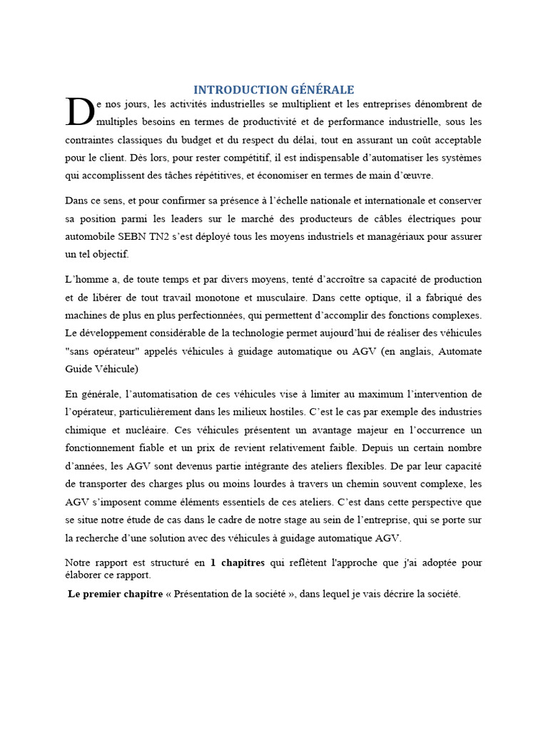 Présentation de SEBN TN2 et AGV | PDF | Logistique | Planification