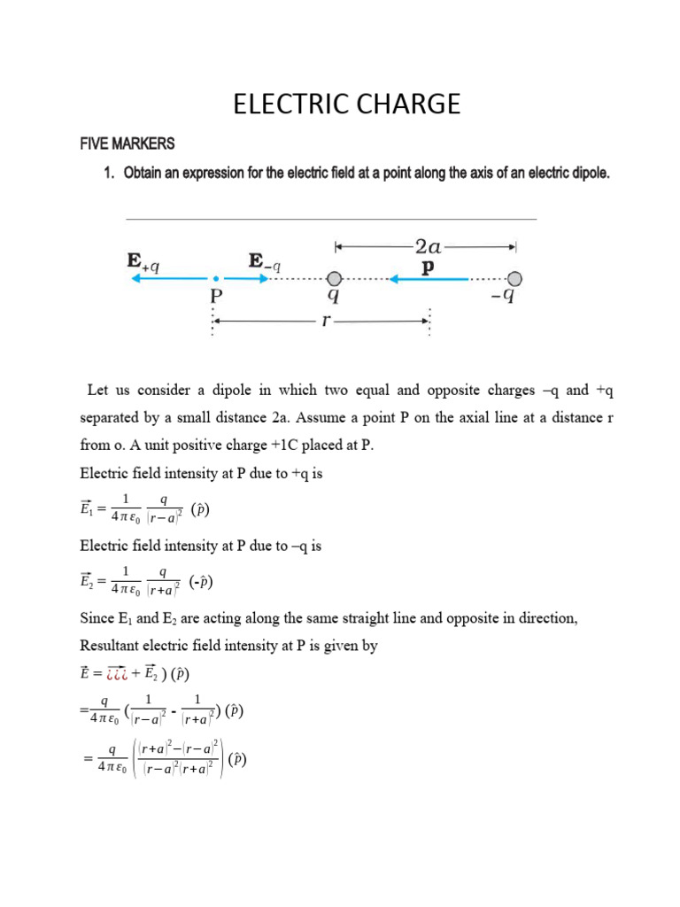 Electric Fields and Dipole Moments | PDF | Geometry | Materials Science