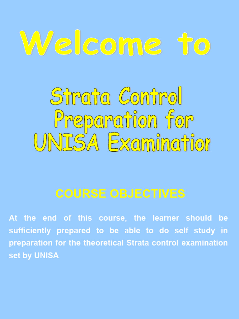 Strata Control Course Overview | PDF | Strength Of Materials | Young's ...