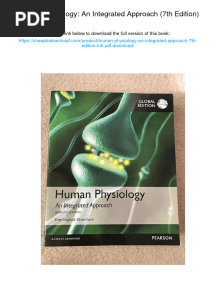 Human Physiology: An Integrated Approach (7th Edition) : Visit The Link Below To Download The Full Version of This Book