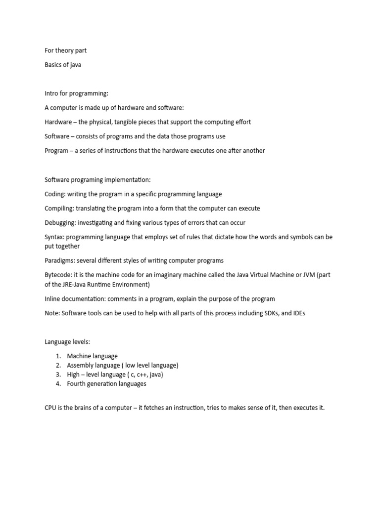 Java | PDF | Programming | Computer Program