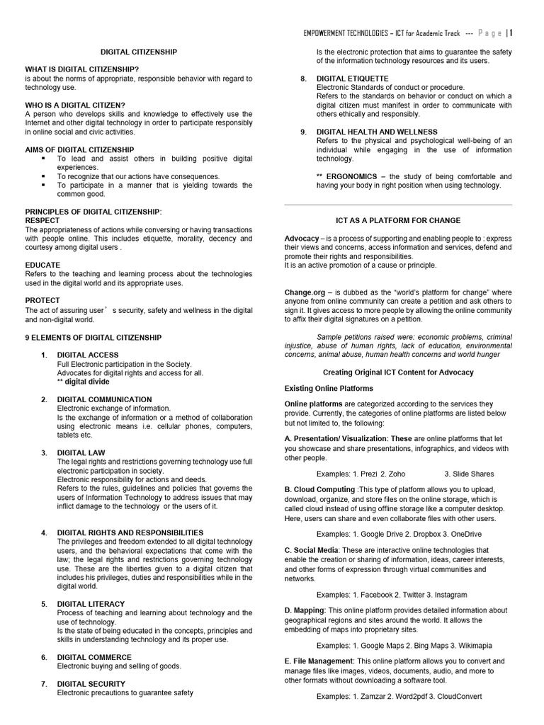 Understanding Digital Citizenship Essentials | PDF | Mass Media ...