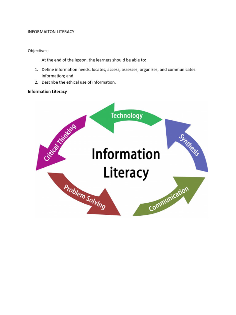 Mastering Information Literacy Skills | PDF | Information Literacy ...