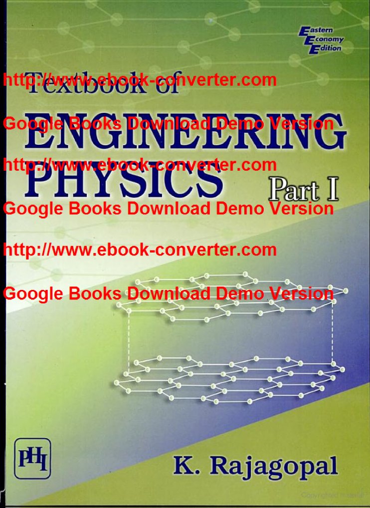 Textbook of Engineering Physics Part 1 by Rajagopal K.