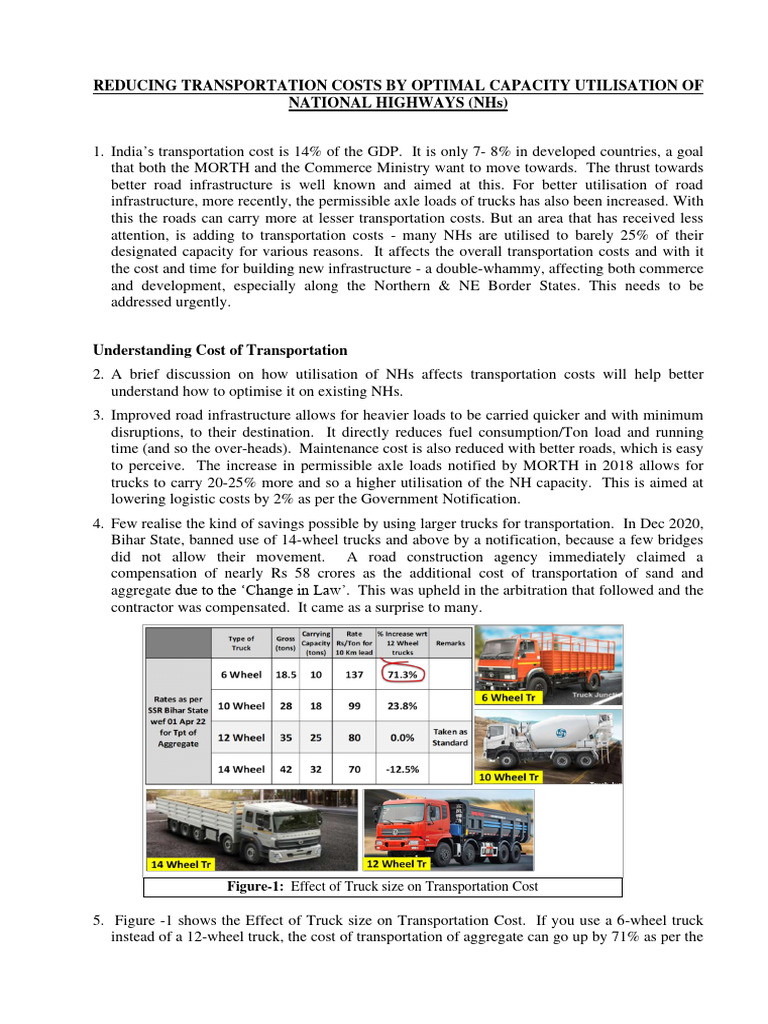 Reduced TPT Cost by Optimum Utilization of Existing Infrastructure ...