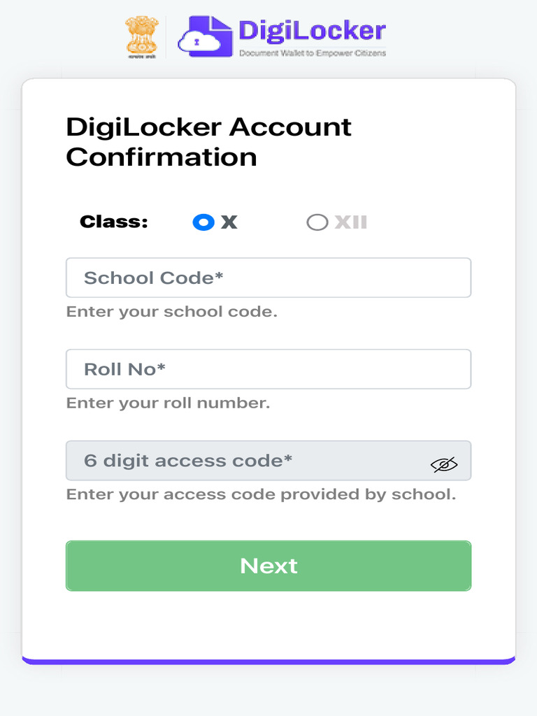 DigiLocker Activation Page | PDF