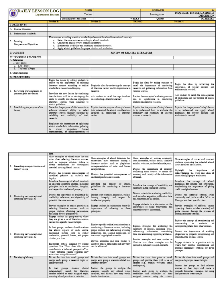 3is QUARTER 3 WEEK5 | PDF | Evaluation | Critical Thinking