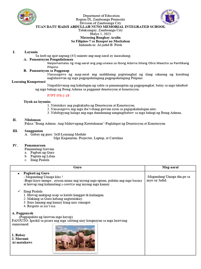 2nd C.O Less Plan-2022-2023 | PDF
