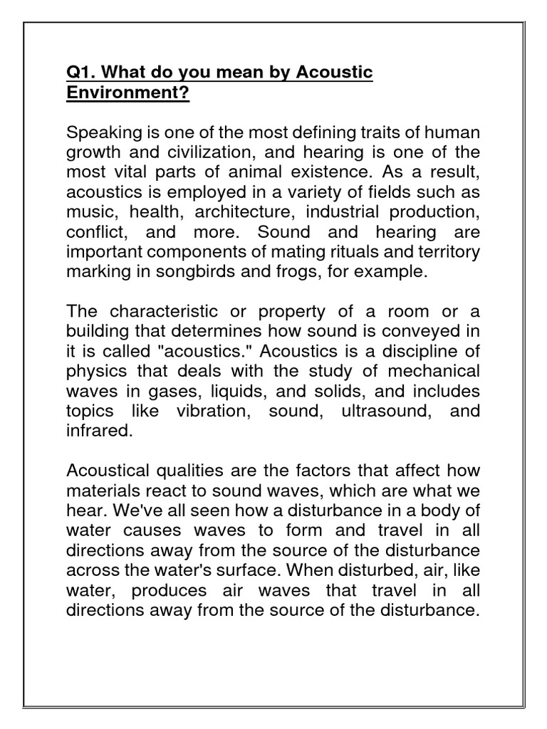 Environmental Engineering 2 Assignment | PDF | Acoustics | Noise - Remaining Work Items On Environmental Engineering Project