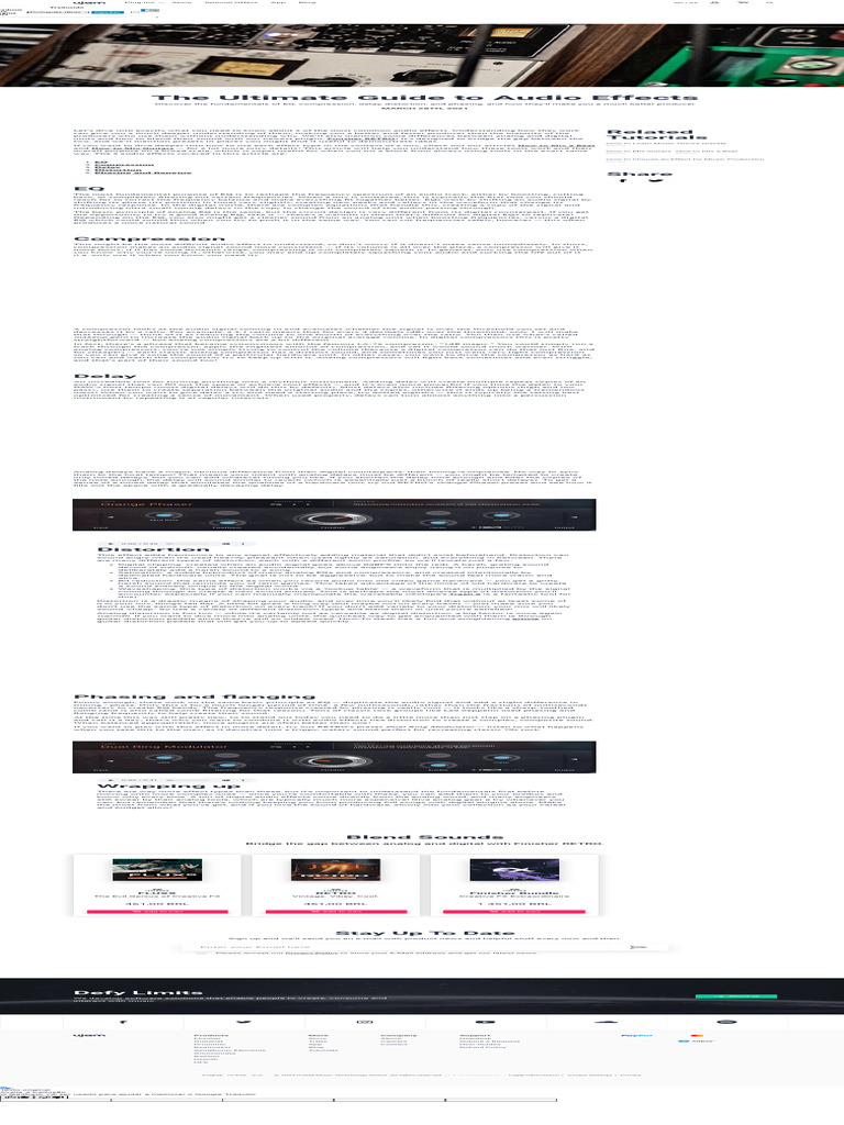 Essential Audio Effects Explained | PDF | Equalization (Audio ...