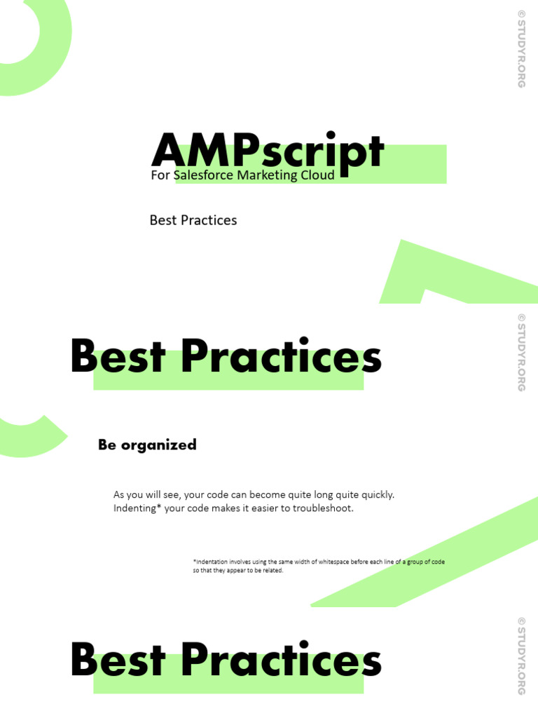 AMPscript Best Practices Guide | PDF