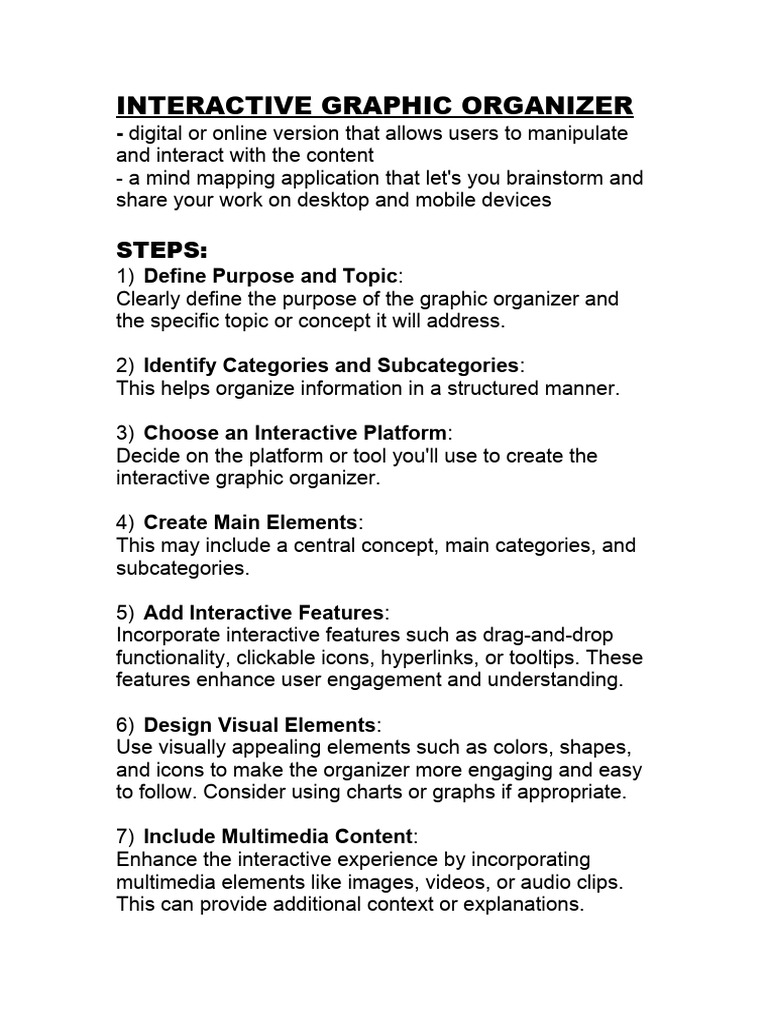 INTERACTIVE and CONSTRUCTIVIST GRAPHIC ORGANIZER | PDF | Icon ...