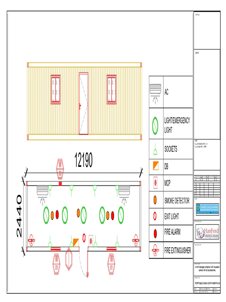 Portable Cabin Container Plan | PDF
