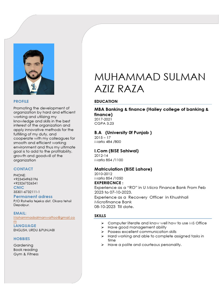 Muhammad Sulman Aziz | PDF