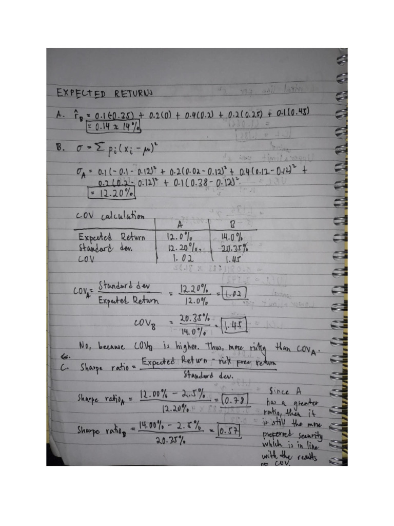 INFIMAN Market Risk and Return - ESPLANA | PDF