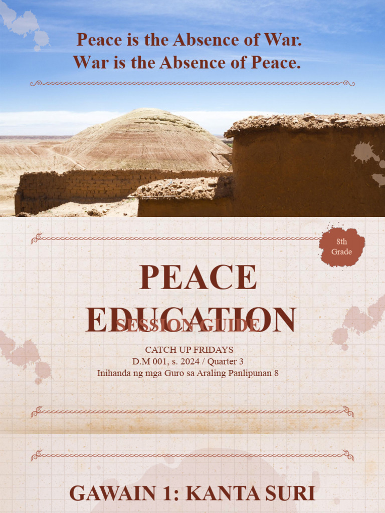 Share Peace Education - Session Guide - United Natio-Grade8 | PDF
