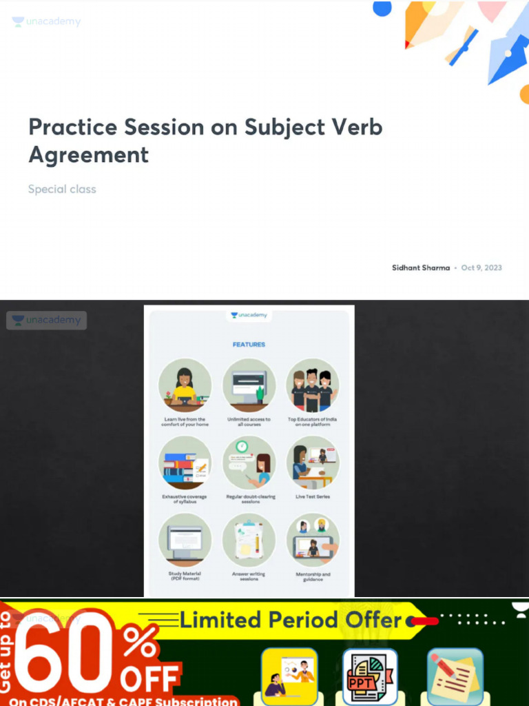 Practice Session On Subject Verb Agreement No Anno | PDF