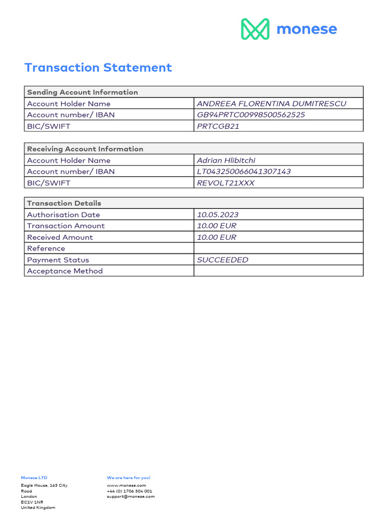 Statement 409533183 | PDF
