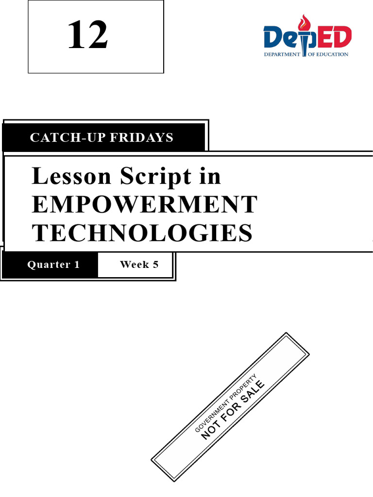 CO 2024 LS G12 CUF WEEK5 EmpTech RVP | PDF | Educational Technology ...