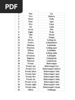 Tagalog Numbers 1-100 Guide | PDF