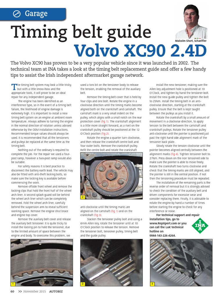Timing Belt Guide Volvo xc90 24d Ina | PDF | Belt (Mechanical ...