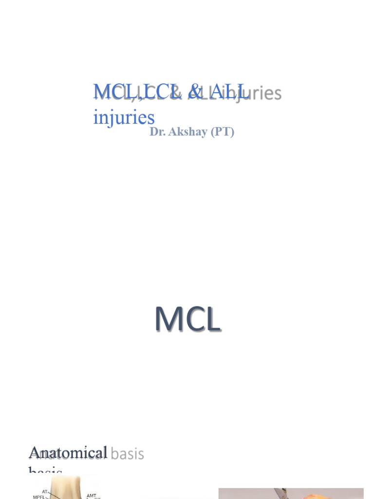 MCL and LCL Knee Injury Overview | PDF | Knee | Musculoskeletal System